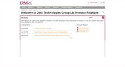 Desktop Screenshot of dmxtechnologies.com