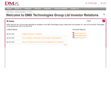 Tablet Screenshot of dmxtechnologies.com